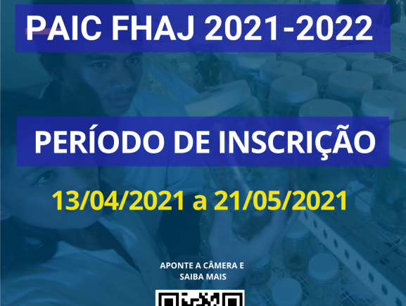 FHAJ lança novo edital para projetos de pesquisa no PAIC edição 2021-2022