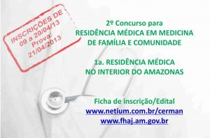 Imagem da notícia - Inscrições ABERTAS – 2o. Edital do Concurso do Programa de Residência Médica em Medicina de Família