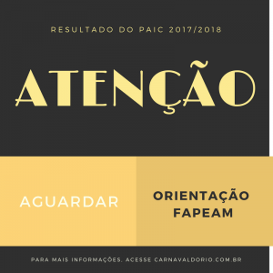 Imagem da notícia - Comunicado – Resultado PAIC 2017/2018