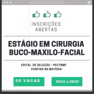 Imagem da notícia - ESTÁGIO – FHAJ lança edital de estágio para cirurgia buco-maxilo-facial