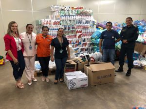 Imagem da notícia - Educandos – FHAJ entrega arrecadação à Defesa Civil Municipal  