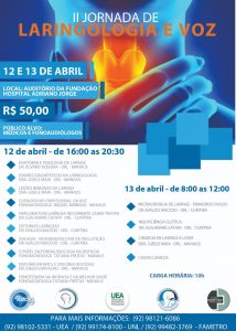 Imagem da notícia - II JORNADA – Fundação Adriano Jorge promove 2ª. Jornada de Laringologia e Voz 