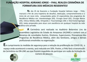 Imagem da notícia - Hospital Adriano Jorge realiza cerimônia de formatura de médicos residentes